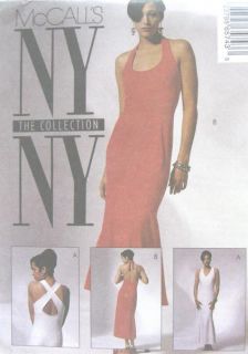 Misses Knit Trumpet Style Dress Sewing Pattern Straps Extensions NY McCalls 6574
