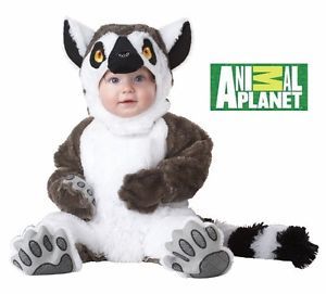10007 New Cute Super Soft Fuzzy Baby Lemur Infant Halloween Costume 12 18 MO