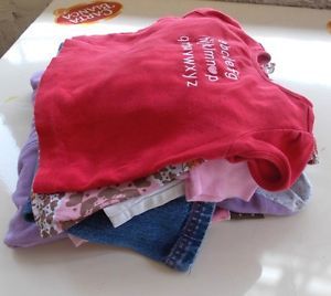 13pc Lot 12 18 Months Clothing Lot Pajamas Socks Tops Bottoms Baby Infant Girls