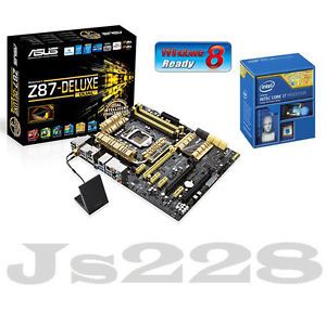 Asus Motherboard Z87 Deluxe Dual Intel Core i7 Processor i7 4770 Combo Set