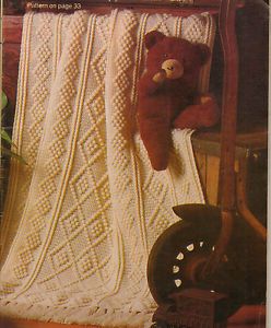 Crochet Patterns Fisherman Baby Afghan Doll Clothes Cardigan Basket Doily