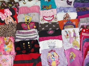 Huge 41pc Toddler Girls Winter Fall Clothes Pajama PJ Lot 4T 5T Princess