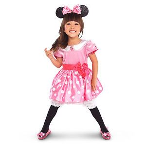  Pink Minnie Mouse Toddler Baby Costume Dress Bloomers