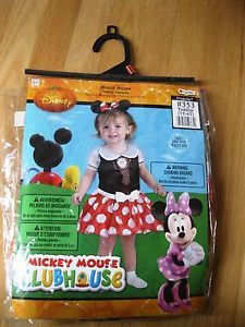 Children's Disney Classic Minnie Mouse Girls Costume Toddler 3T 4T