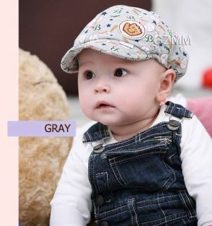1pcs Gray Boy Girl Unisex Newborn Baby Toddler Kid Baseball Dribble Hats Cap