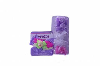 Baby Girl Infant Easter Spring Hair Bow Lot Clips Barrette Pink White Purple New