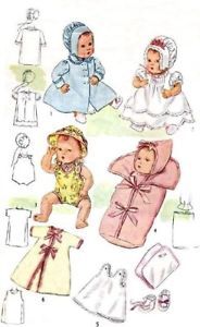 Vtg 15" Tiny Tears Baby Doll Clothes Pattern 4830 2537