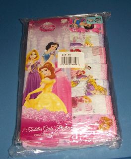 Disney Princess Cotton Underwear Panties 7 Kids Little Girls Toddler Size 4T