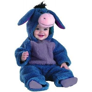 Deluxe Plush Eeyore Costume Baby Winnie The Pooh Donkey Halloween Fancy Dress