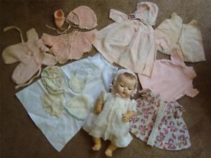 15" Effanbee DY Dee Dydee Baby Doll 19 Pcs Clothing Original Dress Tiny Tears
