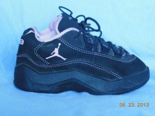 Toddler Girls Black Pink 23 Jordan Basketball Shoes Sneakers High Tops Sz 9C 9