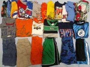 24 PC Used 24M 2T Toddler Boy Spring Summer Clothes Outfits Shirts Clothing Lot