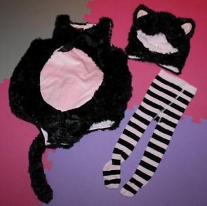 TCP 18 24M Baby Girl Black Cat Bubble Halloween Costume Hat Toddler Childrens PL
