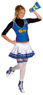 Archie Comics Betty Adult Womens Costume Sexy Skirt School Cheerleader Halloween