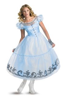 Disney Alice in Wonderland Movie Deluxe Adult Womens Costume Theme Halloween