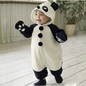 Cute Panda Baby Warmer Costume Sleeping Bag Climb Clothes