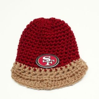Newborn Baby Boys Girls 49ers Crochet Diaper Cover Hat Booties w Logo Photo Prop
