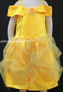 Halloween Belle Princess Party Costume Dress Girls 4 5T