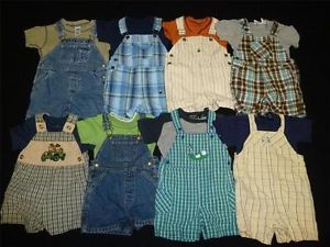 16pc Baby Boy 12 18 Months Overall Jumper Spring Summer Clothes Outfit Lot