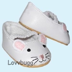 Cute Bunny Shoes for 18 inch Girl Baby Dolls WIDEST American Selection