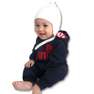 Made in Korea Eight Napping Baby Boy Girl Infant Warm Clothing OA 1036 Navy