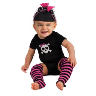 Black Skull Onesie Baby Costume