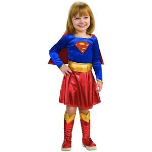 Supergirl Costume for Toddler Girls Superhero Halloween Fancy Dress New