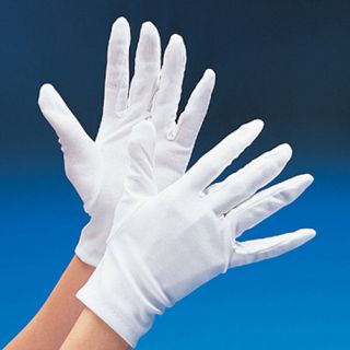 1 Pair White Gloves Magician Clown Military Circus Halloween Carnival