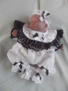 Dream Newborn Baby White Black Romper hbd 17 19" Reborn Dolls