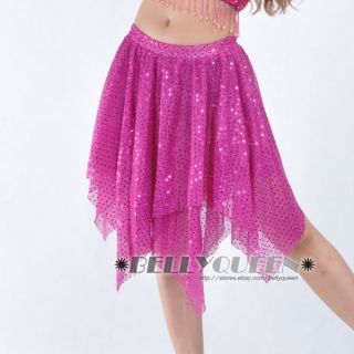 Belly Dance Costume Latin Sequins Shinning Skirt Many Colors