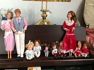 Mattel Heart Family Collection 7 Dolls Plus 2 More Toddlers and Baby