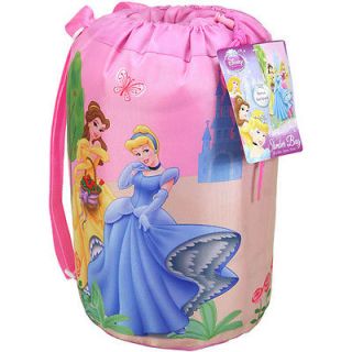 Disney Princess Cinderella Belle Aurora Kids Slumber Sleeping Bag Backpack New