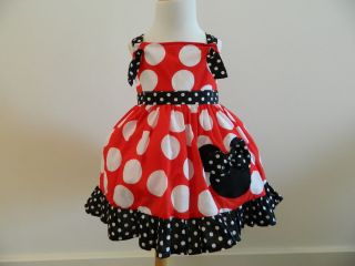 Boutique Minnie Mouse Jumper Dress Size from 12M to 5T