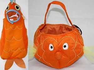 Pottery Barn Kids Unisex Toddler 2T 3T Goldfish Halloween Costume Treat Bag