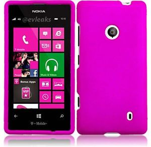 For Nokia Lumia 521 Hard Design Cover Case Hot Pink Accessory