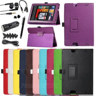 For 2013  Kindle Fire HDX 7 7" inch Leather Stand Case Cover Accessories
