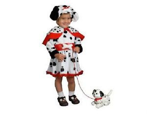 Deluxe Dalmatian Toddler Costume 2T 4T Girls Dress Up Halloween Cute 101 Dog New
