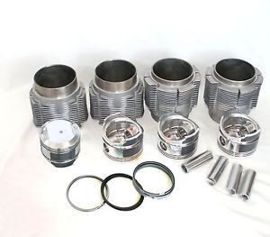 Porsche 356 912 86mm Big Bore Piston Cylinder Kit with Biral Liners
