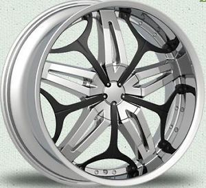 20" Velocity VW815 Chrome Rims for Pontiac Lincoln Scion Toyota Wheels