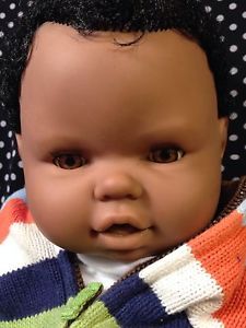Large Black Boy Male Doll B B Spain Life Size Baby Clothes Shoes Socks