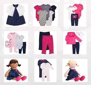Carte's Baby Girl Clothes Precious Pink Collection Navy 3 6 9 12 18 24 Month