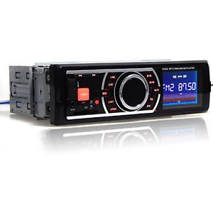 LCD in Dash CD  USB MMC SD Aux Car Audio Player FM Receiver Stereo for iPhone
