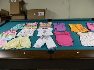 Baby Girls Clothes Size 12 Months Mixed Lot Dresses Onesies Shirts Shorts Sets