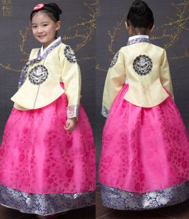 Girl HANBOK Korean Traditional Clothes Dress Wedding Party Korea Baby Suit 1076