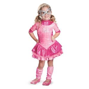 Child Toddler Marvel Pink Spidergirl Super Hero Halloween Costume Dress Up