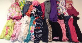 Lot of 29 Baby Toddler Girl Clothes 12 18 Months Outfits Pants Onesies Dresses