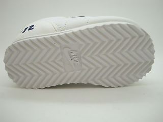 304826 143 Toddlers Little Kids Nike Little Cortez Deluxe White Mid Navy Silve