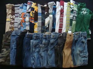 Huge Used Kids Toddler Baby Boys 3T 4T Fall Winter Clothes Outfits Jeans Lot