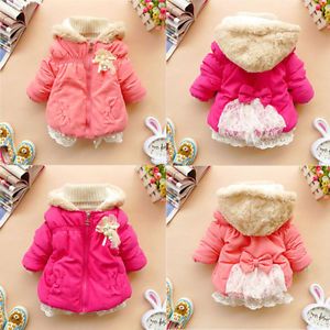 2013NEW Baby Girls Hoodies Clothes Kids Winter Warm Jacket Gown Clothing Outwear