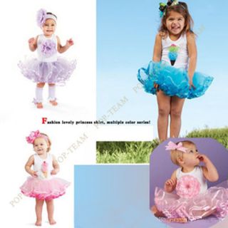 Girls Kids Skirt Party Dance Tutu Dress Pettiskirt 1 5Y TYB4